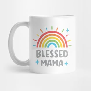 Blessed Mama Rainbow Mug